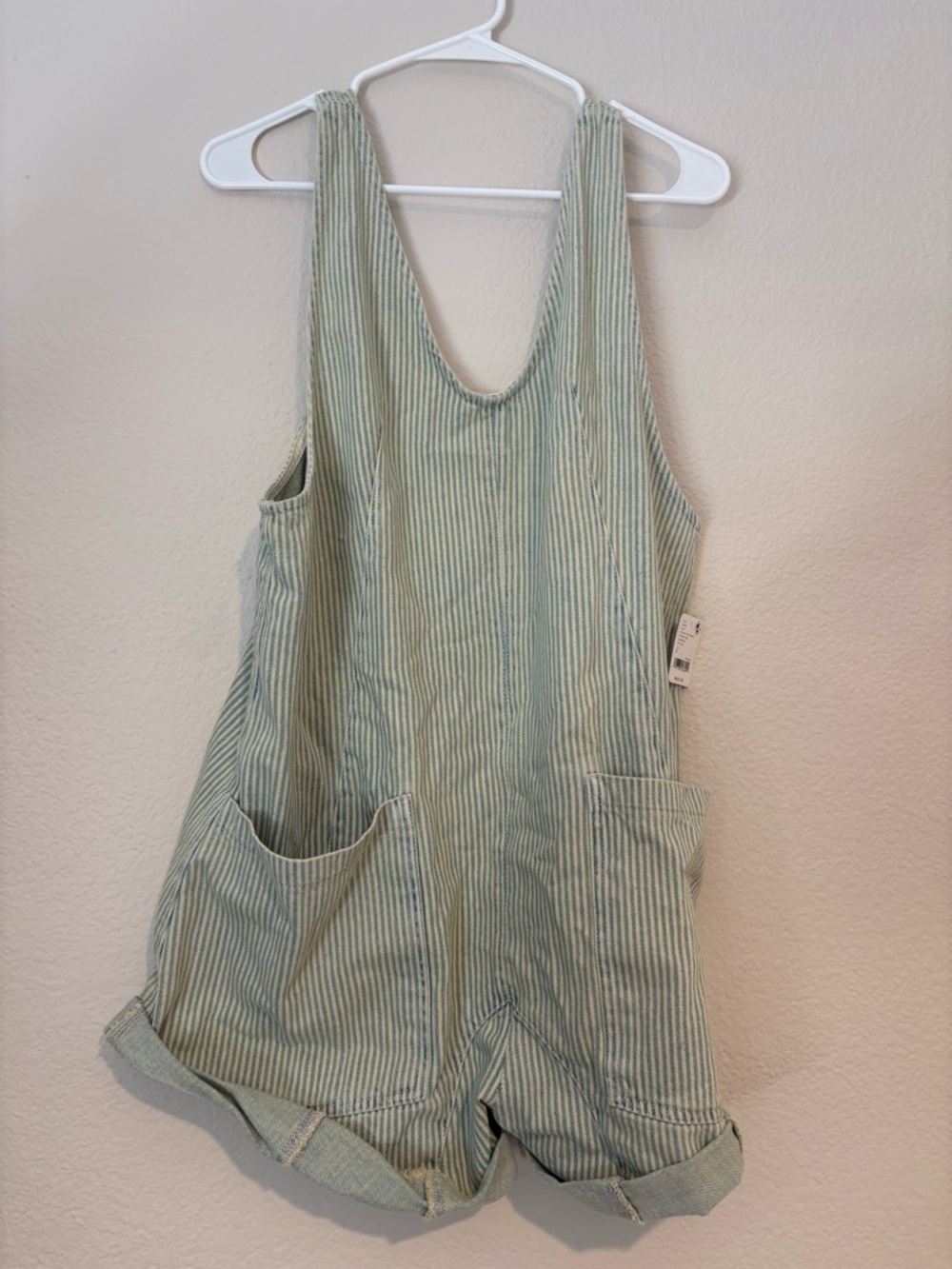 Free People Roller Railroad Shortall in Pillow Talk Stripe